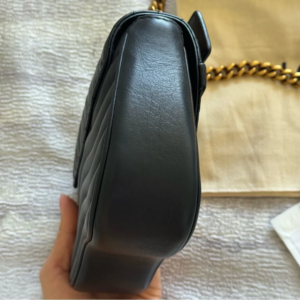 Louis Vuitton Wave Black Quilted Shoulder/Crossbody Bag, Authentic - Picture 12 of 16